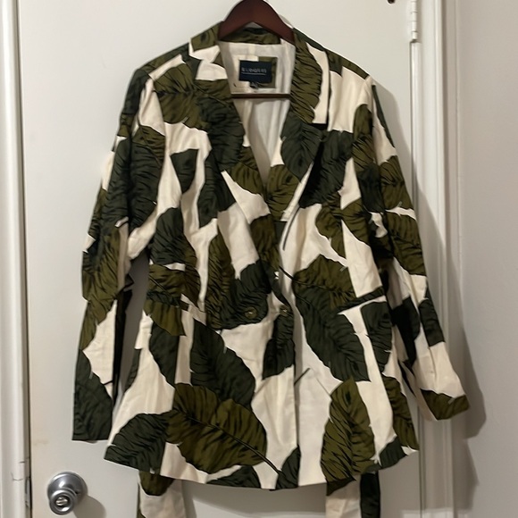 NWT Eloquii Meghan’s White Leaf Suit Set On The View Size 24 - Picture 10 of 12